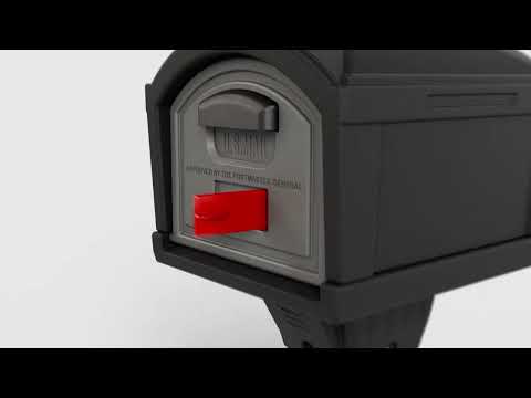360 View | Extra Large T4 XL Classic Mailbox & Post | American Home by Simplay3