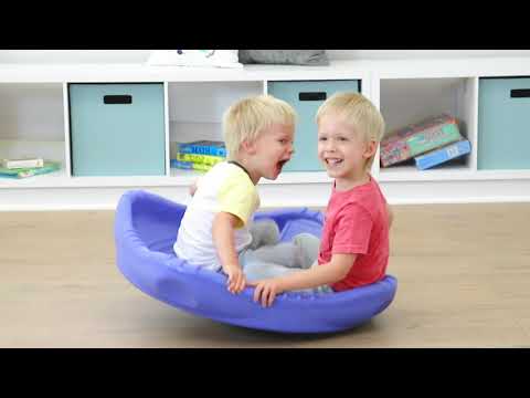 Sensory Stimming Activity | Rock And Spin Sensory Wobble Disk XL - Sapphire | Simplay3