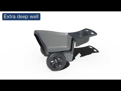 360 View | Easy Haul Wheelbarrow - Gray | American Home by Simplay3