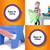 Simplay3 Play Around Table and Chair Set for toddlers includes 2 easy-carry and clean chairs 