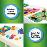 double sided table top and great for sensory activities