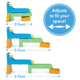 Simplay3 Rushing River Falls Water Play Table adjusts to fit your space and is easy to store