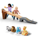 Simplay3 Safari Adventure Racetrack with zebra, lion, elephant and giraffe