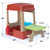 Simplay3 Sunny Day Picnic Playhouse dimensions are 46.25" high, 34" wide and 62" long