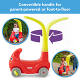 Conversion from Parent push powered to toddler foot to floor