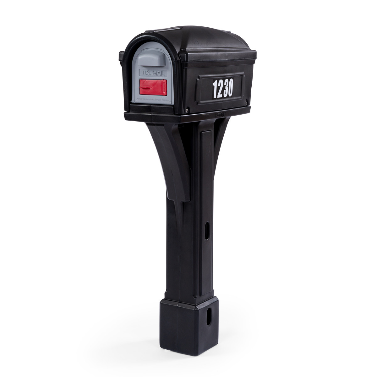 American Home Mailbox in black is traditionally styled to complement any home