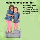 Multipurpose stool for two children