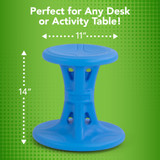 Simplay3 Big Wiggle Chair is the perfect size for kid's desks and activity tables
