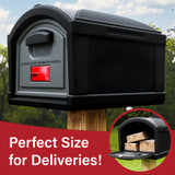 Perfect size for deliveries, mailbox holding packages