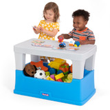 Children working on activities on the Simplay3 Play Around Storage Table 
