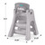 Simplay3 Big Kid Booster Chair is 31.5 inches high, 21.25 inches wide, 23.25 inches long