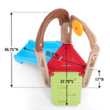 Dimensions are 46.75 inches high, 37.75 wide, 55.50 deep