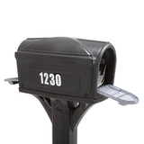 Dig-Free Easy Up Classic Mailbox has front and back doors for easy mail retrieval