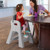 Big Kid Booster Seat armrests are 26" high, convenient for dining table