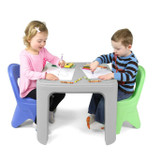 Simplay3 Play Around Chairs shown with the Play Around Table and Chair Set.