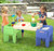 Simplay3 In & Out Activity Table is great for sand & water play outdoors